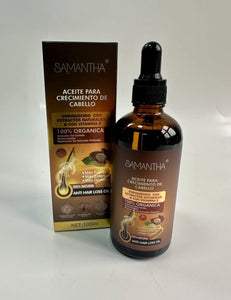 Aceite Natural para el Crecimiento del Cabello de Samantha